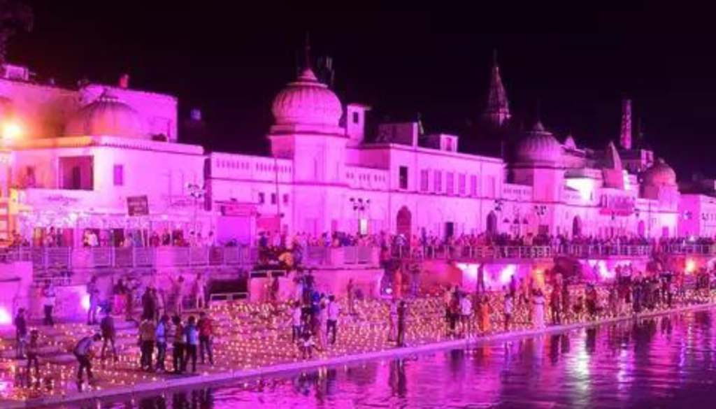 Ram Mandir Night Photo